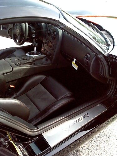 2008 600HP Viper Super Car Black W Tangeriene Kandy Racing Stripes Only 4K Miles, image 9