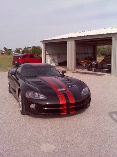 2008 600HP Viper Super Car Black W Tangeriene Kandy Racing Stripes Only 4K Miles, image 12