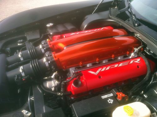 2008 600HP Viper Super Car Black W Tangeriene Kandy Racing Stripes Only 4K Miles, image 19