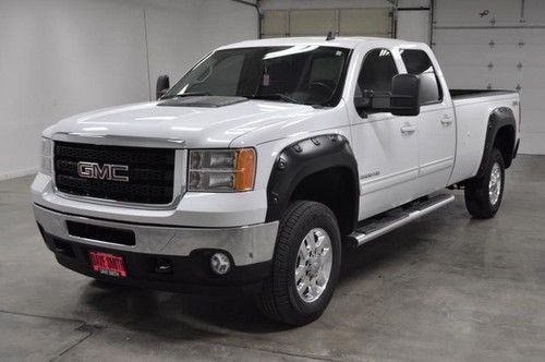 2012 summit white crew 4wd auto long box leather bedliner running boards aux!!!!
