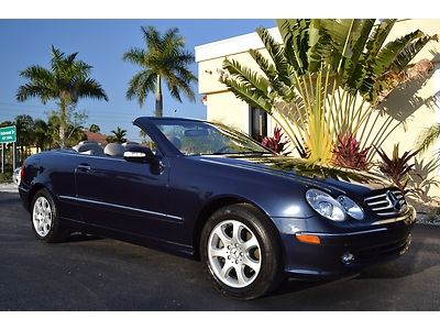 Florida driven convertible leather hid xenon carfax certified low mileage