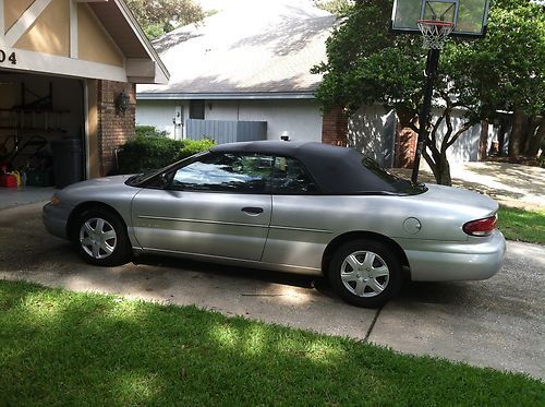 2000 chrysler sebring jx convertible 2-door 2.5l silver