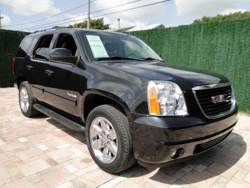 2010 gmc yukon slt 1 owner 8 pass lthr pwr options clean carfax! automatic 4-doo