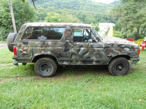 1987 ford bronco xlt sport utility 2-door 5.0l fuel injected go buckwild!!!