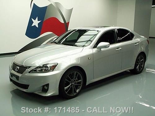 2012 lexus is250 f-sport auto sunroof nav rear cam 17k texas direct auto