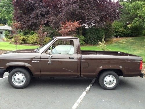 1991 ford ranger xlt standard cab pickup 2-door 2.3l brown ,one owner, 49k miles