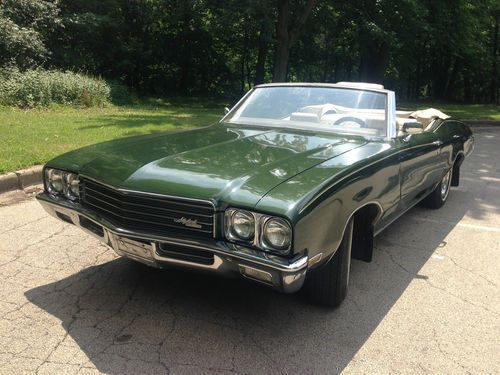 1971 buick skylark custom convertible! 2 owner! cream puff!