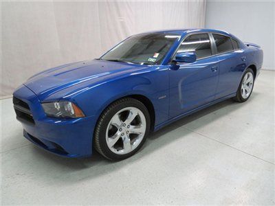 2012 dodge charger r/t 5.7l blue pearl leather navigation sunroof back-up camera