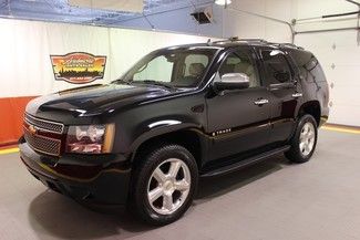 Chevy tahoe ltz black 4x4 navigation dvd sunroof quad seat camera heated leather