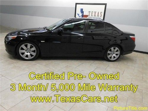 06 bmw 530i leather sunroof gps navi certified warranty we finance!!!