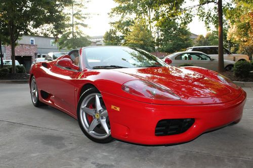 2000 ferarri 360 spider red/tan