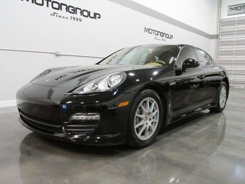 2011 panamera, porsche warranty, $81,410 msrp, 1 owner, black/beige, buy $877/mo