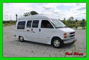 '98 chevrolet conversion van /class b by trail wagon - microwave sink fridge!