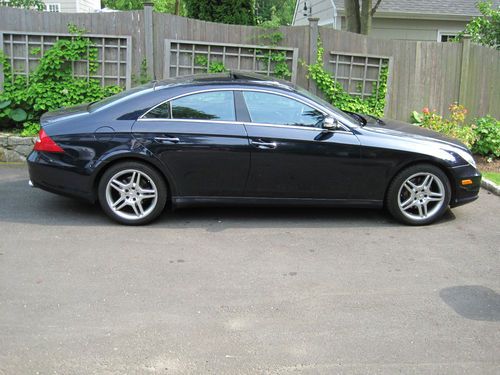 2006 mercedes-benz cls500, no reserve, perfect, garaged, non-smoker, navy blue