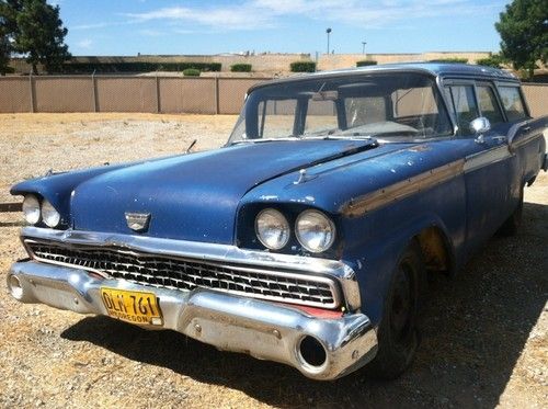 1959 ford country sedan wagon 59 ford rat rod no reserve!