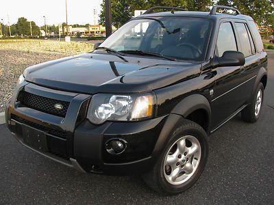 05 freelander se 4wd only 76k miles warranty black leather moonroof cd awd ac