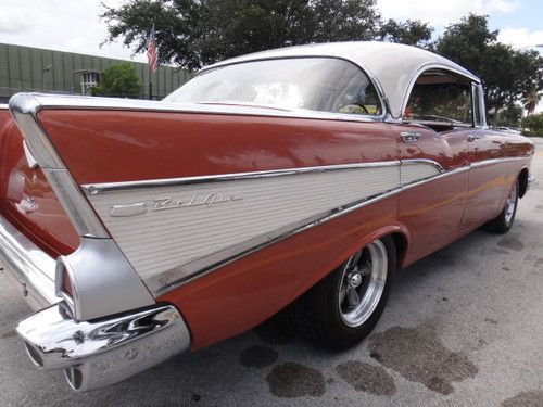 1957 CHEVROLET BEL AIR 4 DOOR HARD TOP NO RESERVE VERY CLEAN FL CAR RUNS GREAT, US $28,900.00, image 3