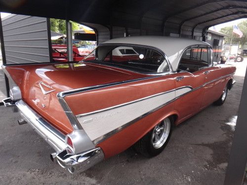 1957 CHEVROLET BEL AIR 4 DOOR HARD TOP NO RESERVE VERY CLEAN FL CAR RUNS GREAT, US $28,900.00, image 18