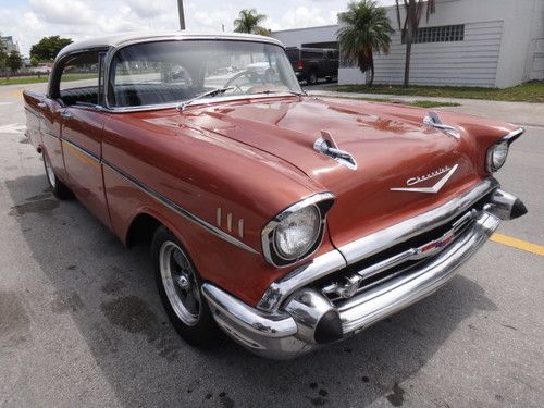 1957 CHEVROLET BEL AIR 4 DOOR HARD TOP NO RESERVE VERY CLEAN FL CAR RUNS GREAT, US $28,900.00, image 19