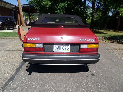 1988 Saab 900 Turbo Convertible 2-Door 2.0L, US $2,800.00, image 2