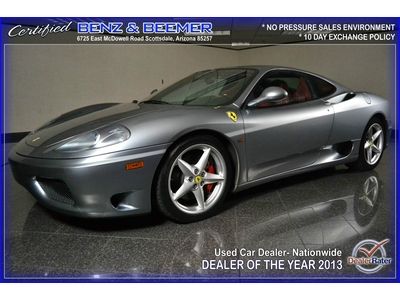 Ferrari red leather 360 10k miles low reserve