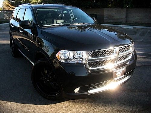 2013 dodge durango crew black 22" wheels &amp; tires 3.6 liter 292hp 13 mopar 22 rim