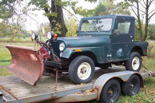 1980 jeep cj5 base sport utility 2-door 4.2l barn find western snowplow 12k mile