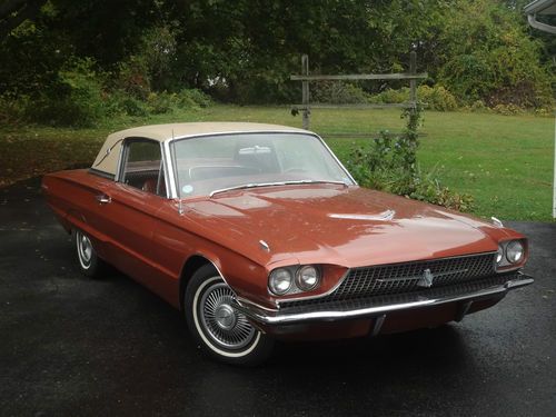 1966 ford thunderbird town landau, 428 q code! ember glow paint, 106k, clean nr!