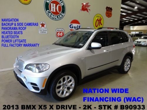 2013 x5 xdrive 35d,pano roof,nav,back-up cam,htd lth,19in whls,2k,we finance!!