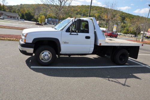 Chevrolet silverado k3500 dually 4x4 no reserve flatbed 6.6l duramax w/ allison