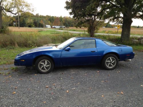 1987 pontiac firebird, original l98 engine, 350 cu.in., 5.7 li. rebuilt trans.