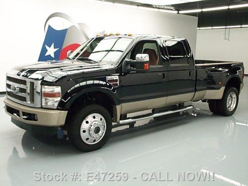 2008 ford f-450 king ranch crew 4x4 diesel drw nav 67k texas direct auto