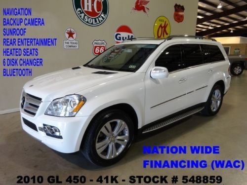 10 gl450 4matic,sunroof,nav,rear dvd,htd lth,6 disk cd,20in whls,41k,we finance!