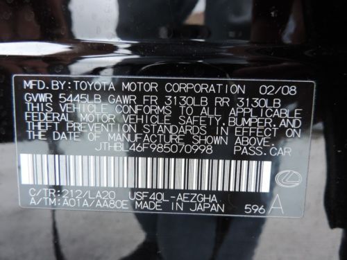 Black on Black 2008 Lexus LS460 Navigation Leather Financing Available, US $31,199.00, image 35