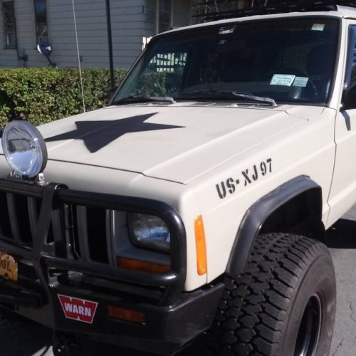 1997 jeep cherokee xj lifted 35&#039;s leather seats