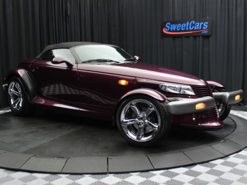 1999 plymouth prowler purple metallic chrome wheels 12,800 miles!!