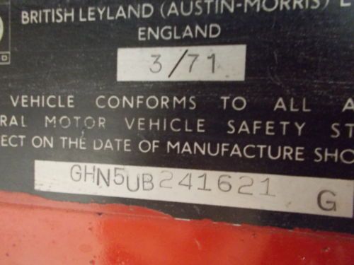 1971 MG MGB WITH HARDTOP AND SOFT TOP. 4CY 4 SP, image 55