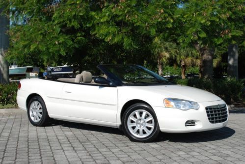 2004 chrysler sebring convertible v6 automatic cruise 6-way pwr driver seat