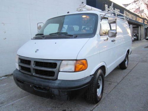 1 owner low miles 83000 miles gated tool boxes roof racks ready cargo van