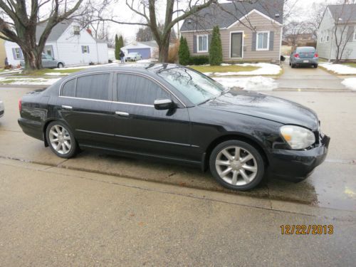 2002 infiniti q45 sport package sedan 4-door 4.5l repairable clear title n/r!