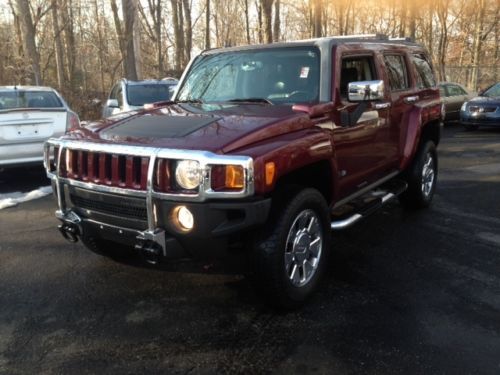 2007 hummer h3..red/black..navigation..low miles..clean carfax..save$$$