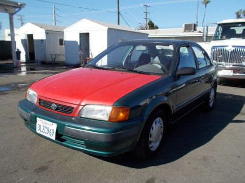 1995 toyota tercel, no reserve