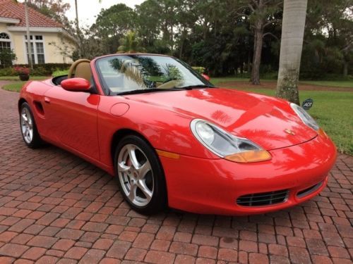 2002 porsche boxster s 6 speed convertible low miles leather very clean