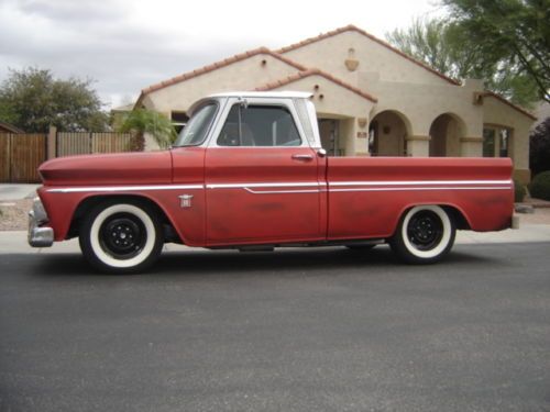 1964 chevrolet c10 c-10 big window short bed swb shop truck patina 327/350 nice