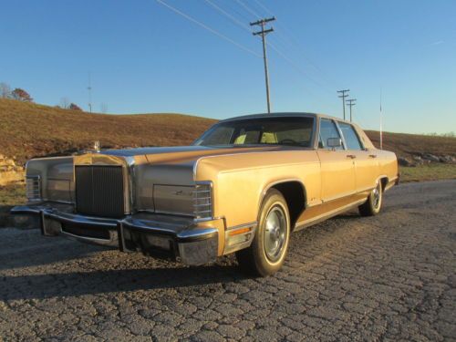 1978 lincoln town car cartier original survivor low mileage no reserve auction