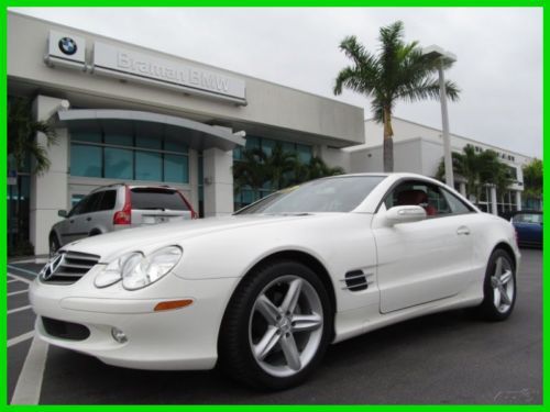 06 alabaster white sl-500 5l v8 convertible *heated &amp; ventilated seats *low mi