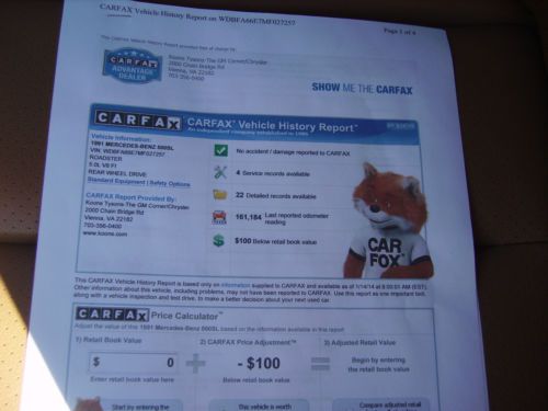 VERY CLEAN 1991 MERCEDES 500SL HARD TOP CONVERTABLE EXCELLENT SHAPE, image 23