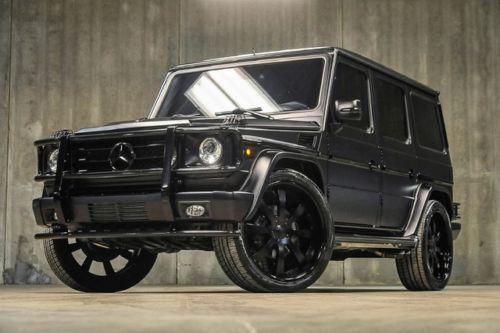 2010 mercedes benz g55 amg! matte black! custom audio! 24s! hot! 11