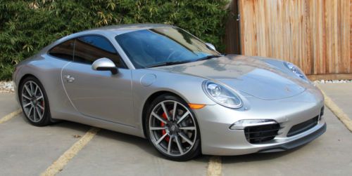 2012 porsche carrera s 2dr coupe silver 2,396 mi. msrp was $129,625