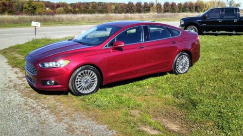 2013 ford fusion titanium 2.0l htd/laneassist/awd/camera/blindspot/$36k 5k mi